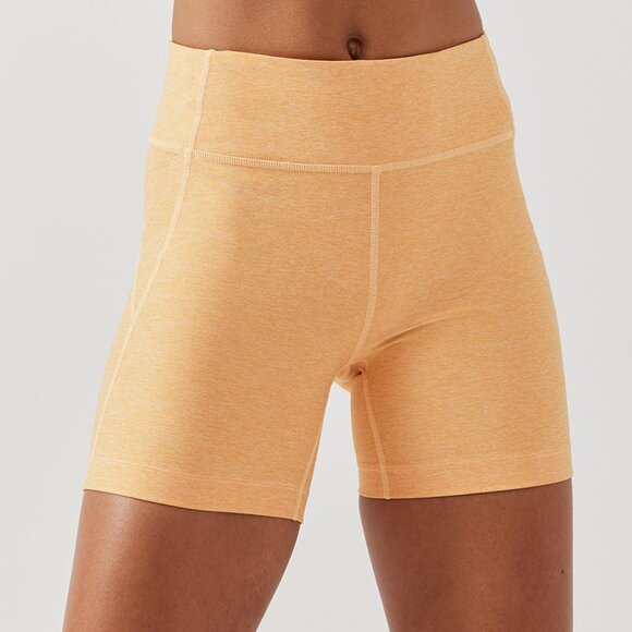 NEW OV Outdoor Voices Workout Shorts Toscana Orange - Picture 1 of 5